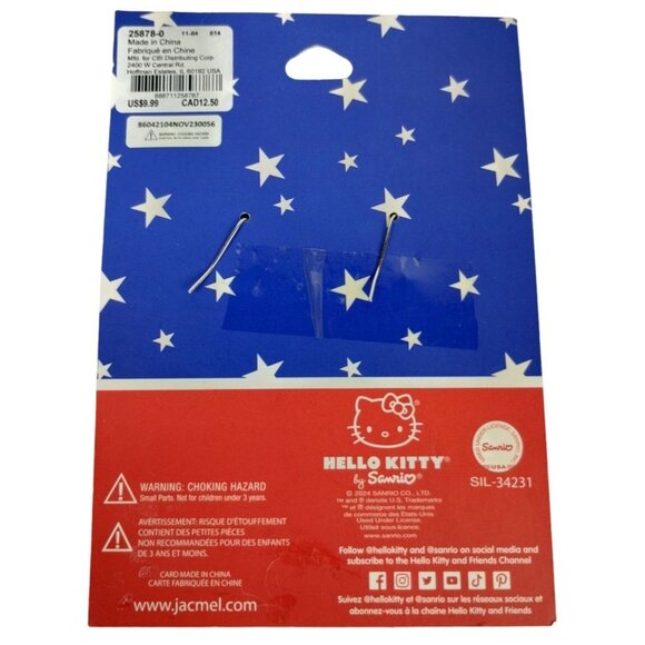 Hello Kitty Earrings With Independence Day Limited Edition Claires Exclusive - Picture 3 of 5